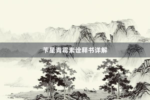 苄星青霉素诠释书详解